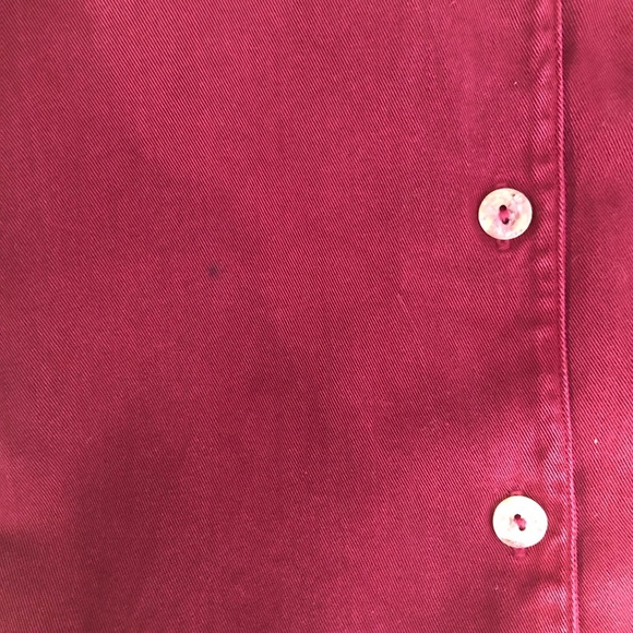 Bryn Walker Burgundy, button-down shirt - Picture 3 of 10